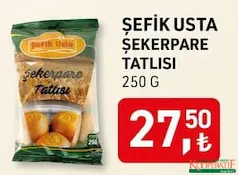 ŞEFİK USTA ŞEKERPARE TATLISI 250 G ŞEFİK USTA ŞEKERPARE TATLISI 250 G